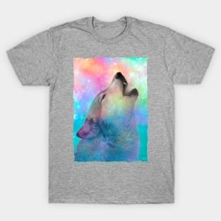 Breathing Dreams Like Air (Wolf Howl Abstract) T-Shirt